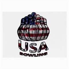 Usa Bowling  Large Glasses Cloth by Valentinaart