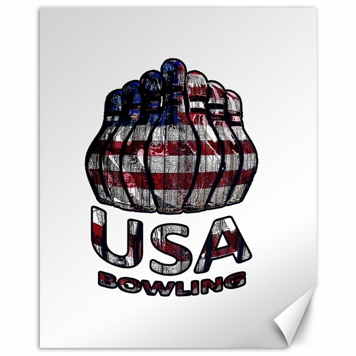 USA Bowling  Canvas 11  x 14  