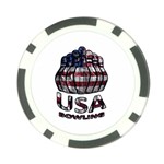 USA Bowling  Poker Chip Card Guard (10 pack) Back