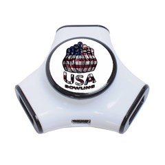 Usa Bowling  3-port Usb Hub by Valentinaart