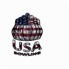 Usa Bowling  Small Garden Flag (two Sides) by Valentinaart