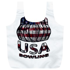 Usa Bowling  Full Print Recycle Bags (l)  by Valentinaart