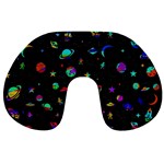 Space pattern Travel Neck Pillows Front