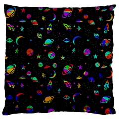 Space Pattern Standard Flano Cushion Case (one Side) by Valentinaart