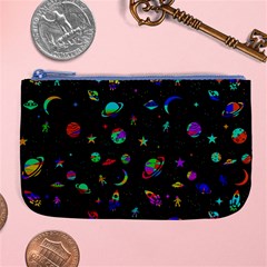 Space Pattern Large Coin Purse by Valentinaart