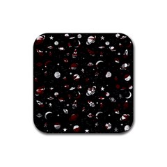 Space Pattern Rubber Square Coaster (4 Pack)  by Valentinaart