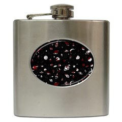 Space Pattern Hip Flask (6 Oz) by Valentinaart