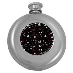 Space Pattern Round Hip Flask (5 Oz) by Valentinaart