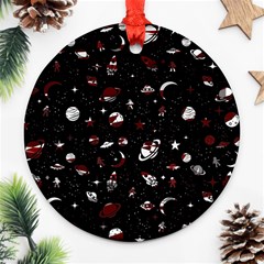 Space Pattern Round Ornament (two Sides) by Valentinaart