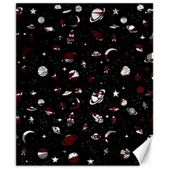 Space Pattern Canvas 8  X 10  by Valentinaart