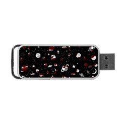 Space Pattern Portable Usb Flash (two Sides) by Valentinaart