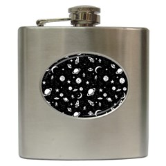 Space Pattern Hip Flask (6 Oz) by Valentinaart