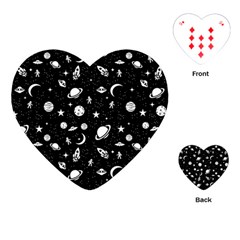 Space Pattern Playing Cards (heart)  by Valentinaart