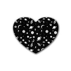 Space Pattern Heart Coaster (4 Pack) 