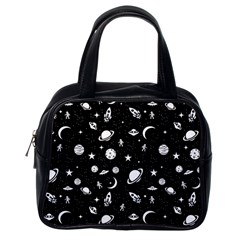 Space Pattern Classic Handbags (one Side) by Valentinaart