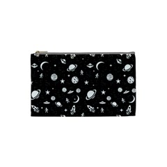 Space Pattern Cosmetic Bag (small)  by Valentinaart