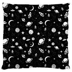 Space Pattern Large Cushion Case (one Side) by Valentinaart