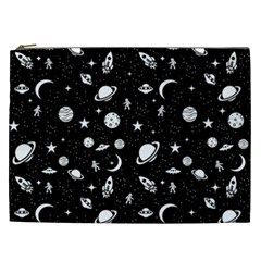 Space Pattern Cosmetic Bag (xxl)  by Valentinaart