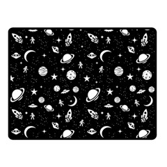 Space Pattern Double Sided Fleece Blanket (small)  by Valentinaart