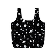 Space Pattern Full Print Recycle Bags (s)  by Valentinaart