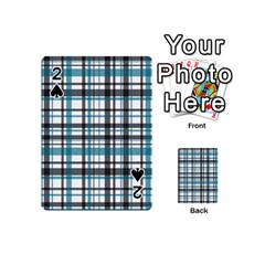 Plaid Pattern Playing Cards 54 (mini)  by Valentinaart