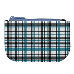 Plaid Pattern Large Coin Purse