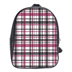 Plaid Pattern School Bags(large)  by Valentinaart