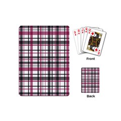 Plaid Pattern Playing Cards (mini)  by Valentinaart