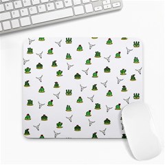 Cactus Pattern Large Mousepads by Valentinaart