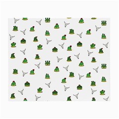 Cactus Pattern Small Glasses Cloth by Valentinaart