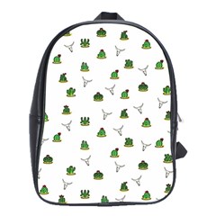 Cactus Pattern School Bags(large)  by Valentinaart