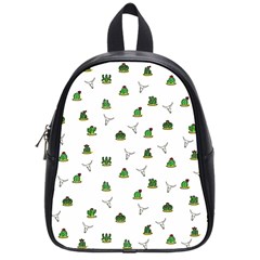 Cactus Pattern School Bags (small)  by Valentinaart