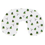 Cactus pattern Travel Neck Pillows Back