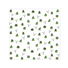 Cactus Pattern Small Satin Scarf (square) by Valentinaart