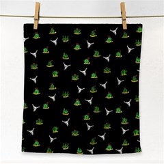 Cactus Pattern Face Towel by Valentinaart