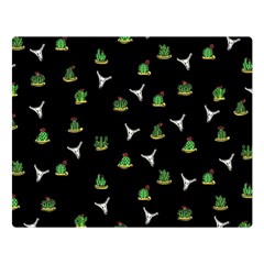 Cactus Pattern Double Sided Flano Blanket (large)  by Valentinaart