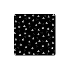 Cactus Pattern Square Magnet by Valentinaart