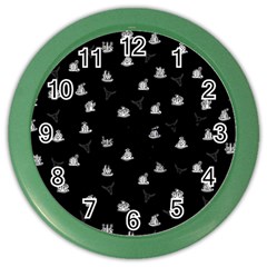 Cactus pattern Color Wall Clocks