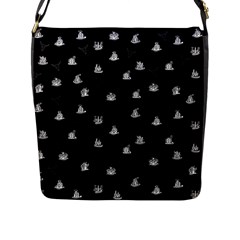 Cactus pattern Flap Messenger Bag (L) 