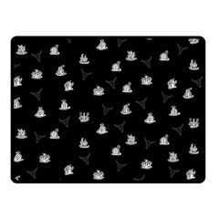 Cactus pattern Double Sided Fleece Blanket (Small) 