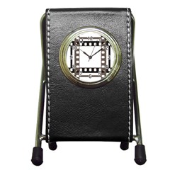 Frame Decorative Movie Cinema Pen Holder Desk Clocks by Nexatart