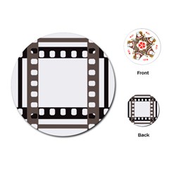 Frame Decorative Movie Cinema Playing Cards (round)  by Nexatart