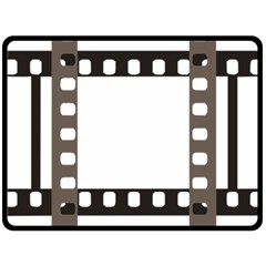 Frame Decorative Movie Cinema Fleece Blanket (large)  by Nexatart