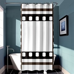 Frame Decorative Movie Cinema Shower Curtain 36  X 72  (stall)  by Nexatart