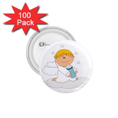 Angel Baby Bottle Cute Sweet 1 75  Buttons (100 Pack)  by Nexatart