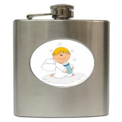 Angel Baby Bottle Cute Sweet Hip Flask (6 Oz) by Nexatart