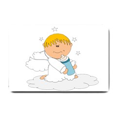 Angel Baby Bottle Cute Sweet Small Doormat  by Nexatart