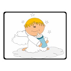 Angel Baby Bottle Cute Sweet Fleece Blanket (small) by Nexatart