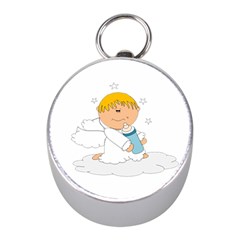 Angel Baby Bottle Cute Sweet Mini Silver Compasses by Nexatart