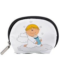 Angel Baby Bottle Cute Sweet Accessory Pouches (small)  by Nexatart